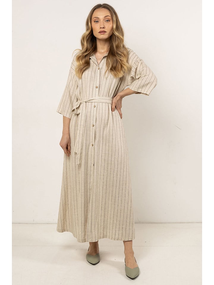 Awama Sukienka w kolorze beżowym rozmiar: L