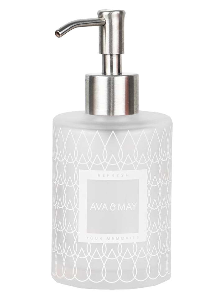 AVA & MAY Dozownik w kolorze jasnoszarym do mydła - 250 ml rozmiar: onesize