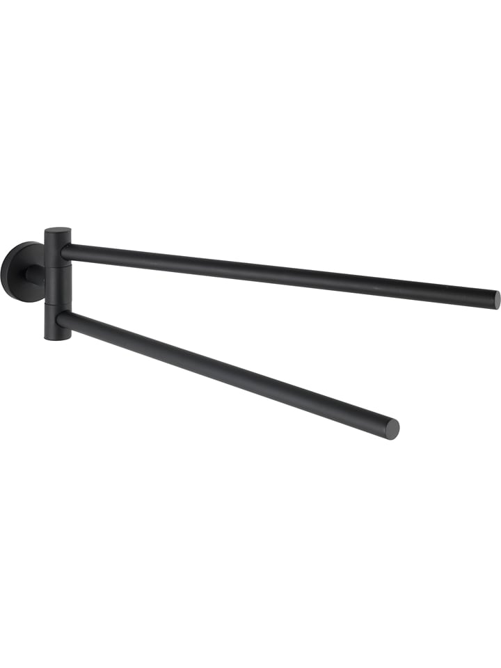 Wenko Uchwyt "Bosio" w kolorze czarnym na ręczniki - 5,5 x 9 x 43 cm rozmiar: onesize