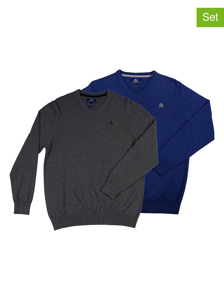 The Time of Bocha Swetry (2 szt.) w kolorze szaro-niebieskim rozmiar: M