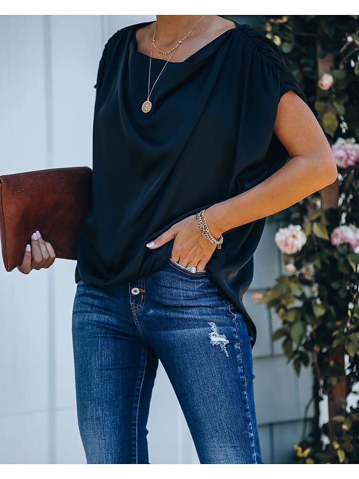 Milan Kiss Bluzka w kolorze czarnym rozmiar: XL