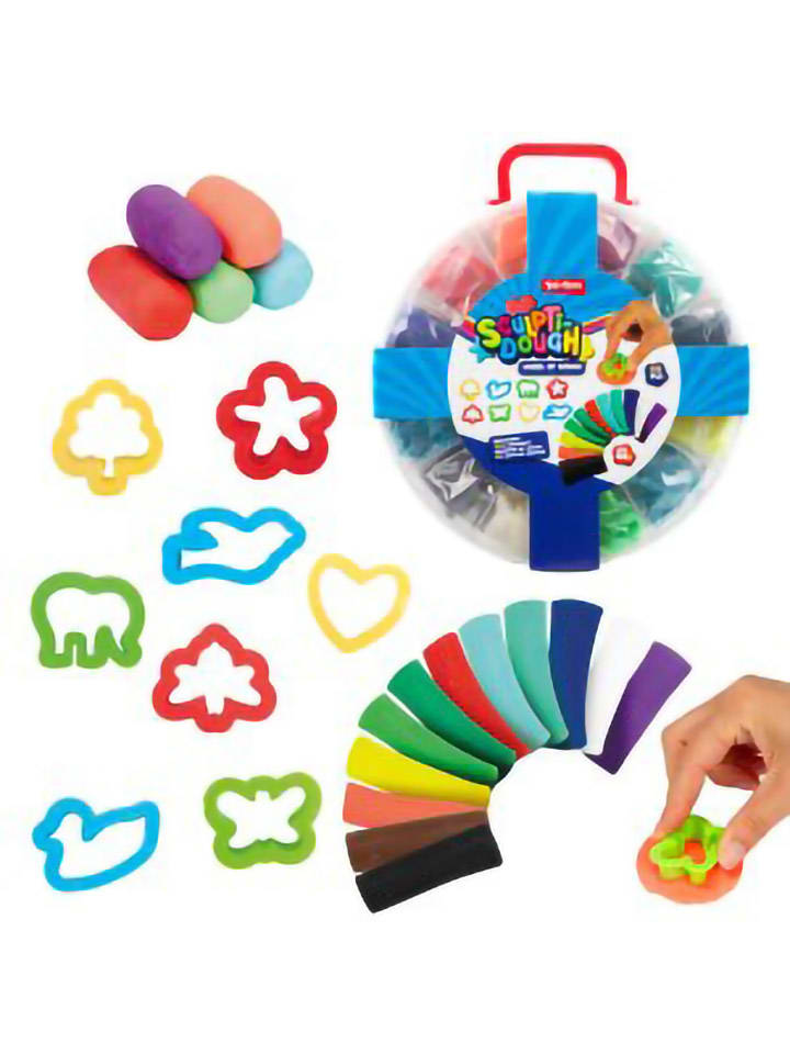 Toi-Toys 21-częściowy zestaw "Sculptidough" - 3+ rozmiar: onesize