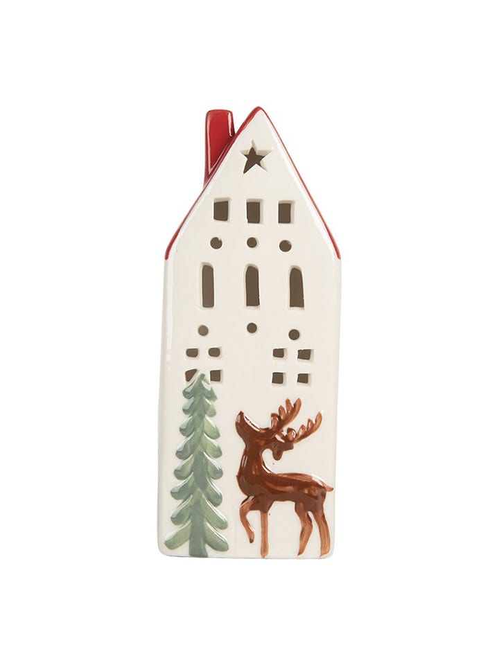 Clayre & Eef Dekoracja LED w kolorze biało-czerwonym - 7 x 19 x 6 cm rozmiar: onesize