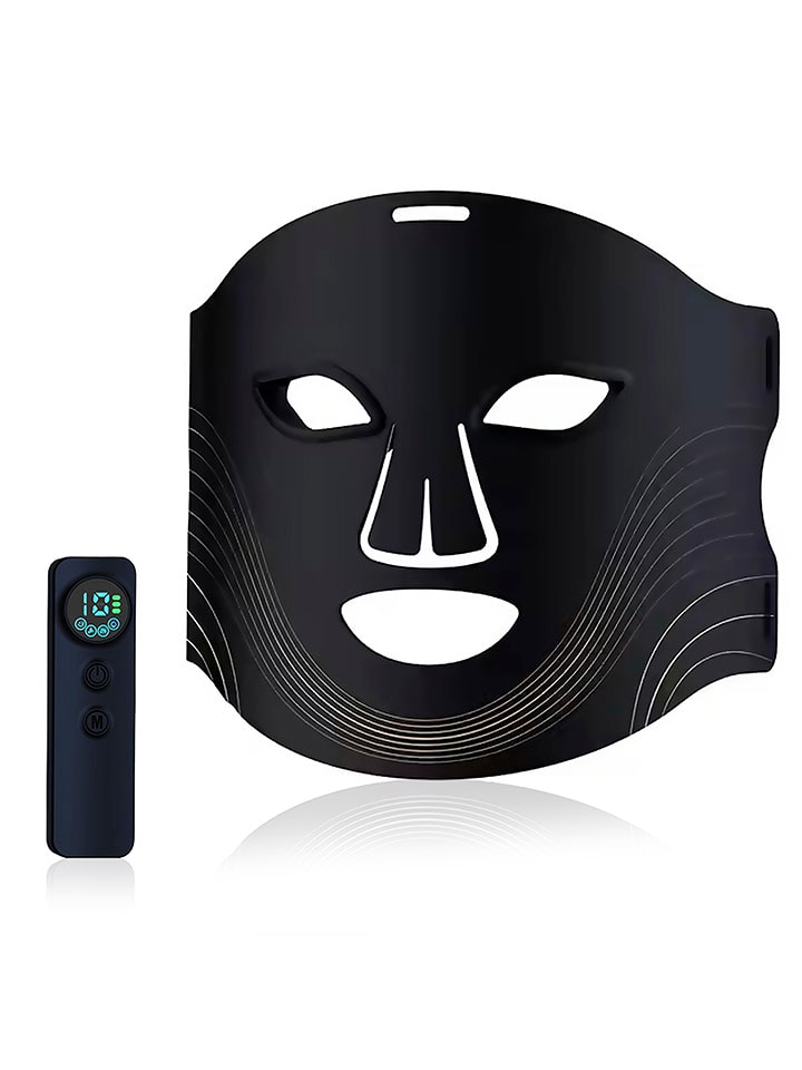 DAM Maska LED w kolorze czarnym do twarzy rozmiar: onesize