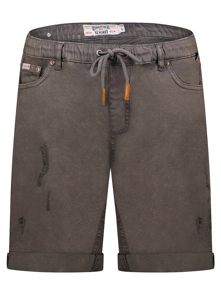 Geographical Norway Bermudy w kolorze antracytowym rozmiar: XL
