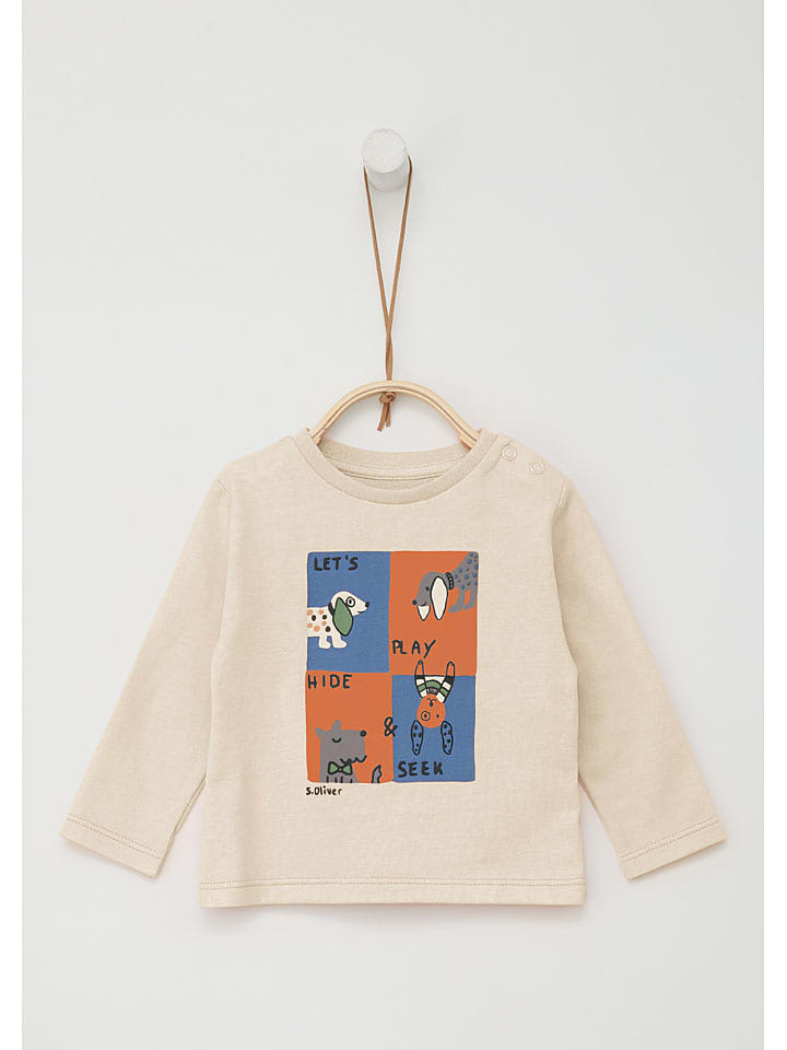 s.Oliver Koszulka w kolorze kremowym rozmiar: 86