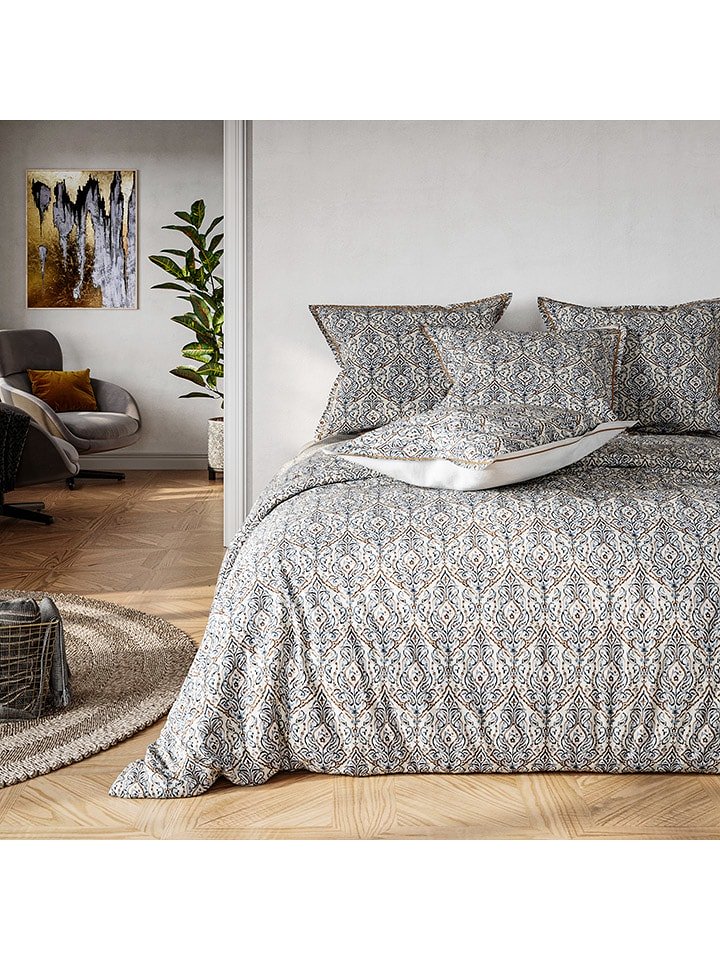 Passion dElly Komplet pościeli "Marga" w kolorze jasnobrązowo-granatowym rozmiar: 220x240 cm