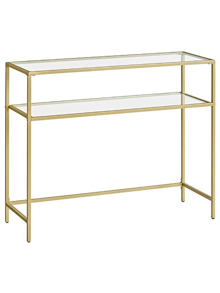 Songmics Konsola w kolorze złotym - 100 x 80 x 35 cm rozmiar: onesize
