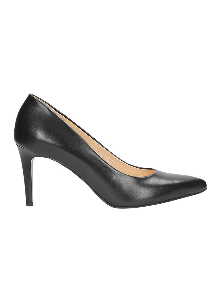 Wojas Skórzane czółenka w kolorze czarnym rozmiar: 36