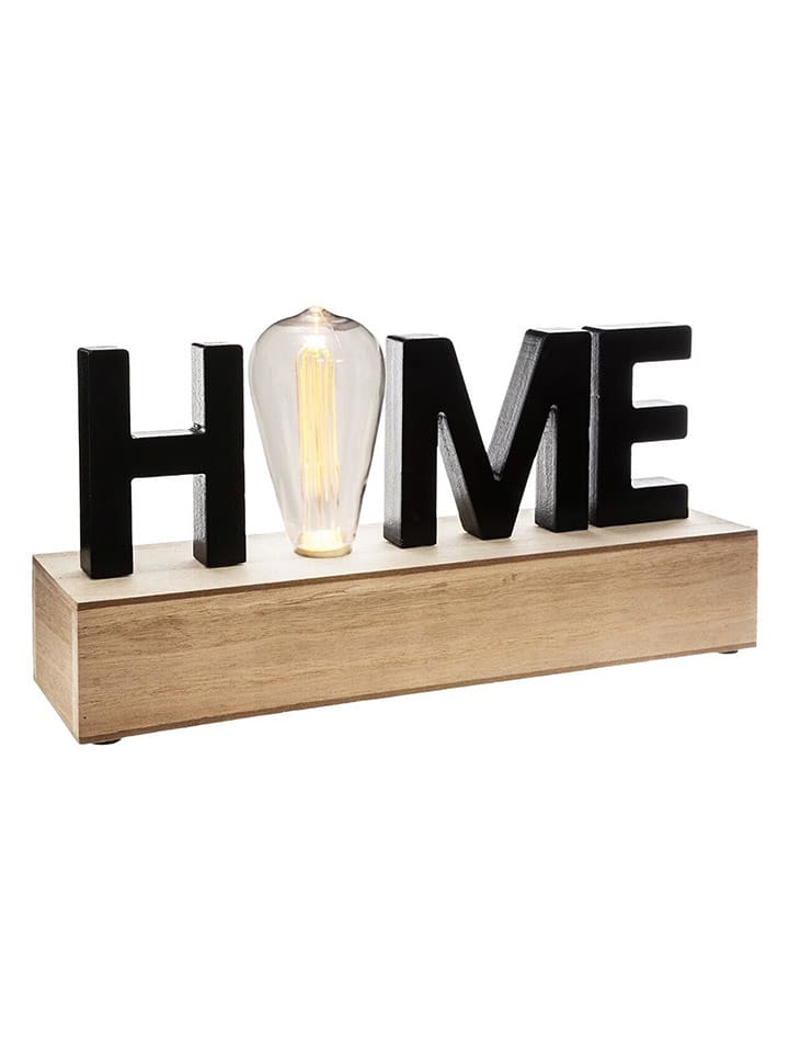 WellHome Lampa dekoracyjna LED w kolorze beżowo-czarnym - 34 x 16 x 8 cm rozmiar: onesize