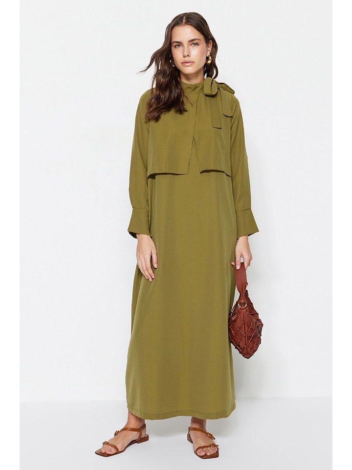 trendyol Sukienka w kolorze oliwkowym rozmiar: 36