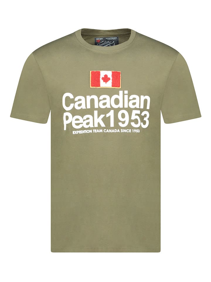 Canadian Peak Koszulka "Jackeak" w kolorze khaki rozmiar: M