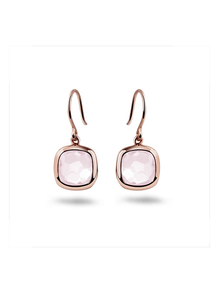 Les Petites Précieuses Pozłacane kolczyki z kwarcem rozmiar: onesize