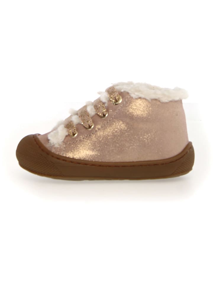 Naturino Skórzane botki "Lallit" w kolorze złotym rozmiar: 22