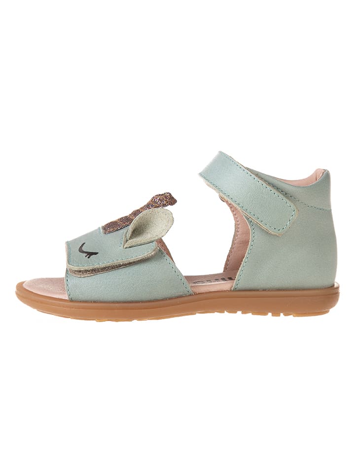 kmins Skórzane sandały w kolorze turkusowym rozmiar: 31