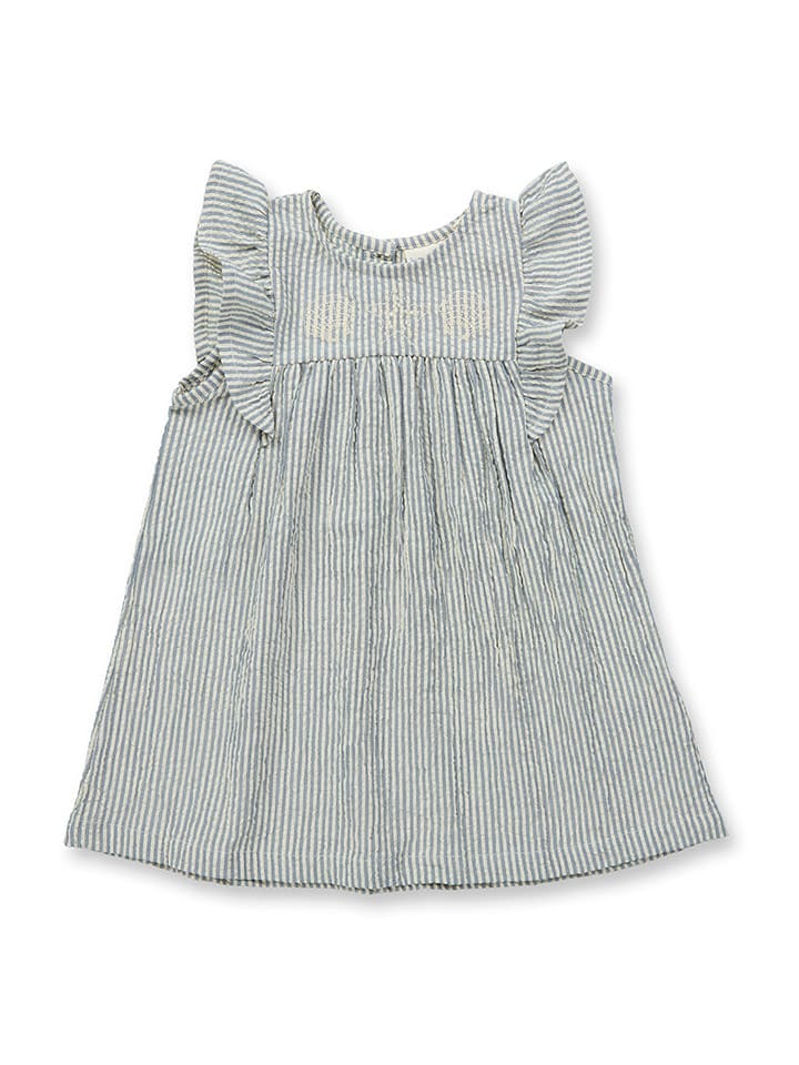 Sense Organics Sukienka "Franja" w kolorze błękitnym rozmiar: 116