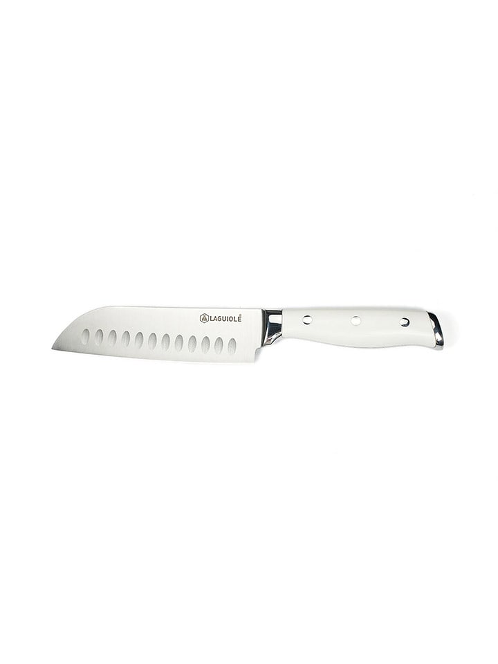 Laguiole Nóż santoku "Élégance" w kolorze białym - wys. 26 cm rozmiar: onesize