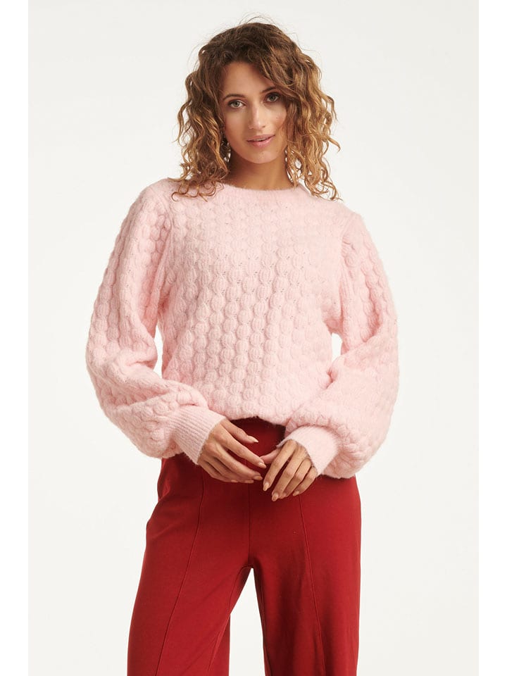 Smashed Lemon Sweter w kolorze jasnoróżowym rozmiar: L