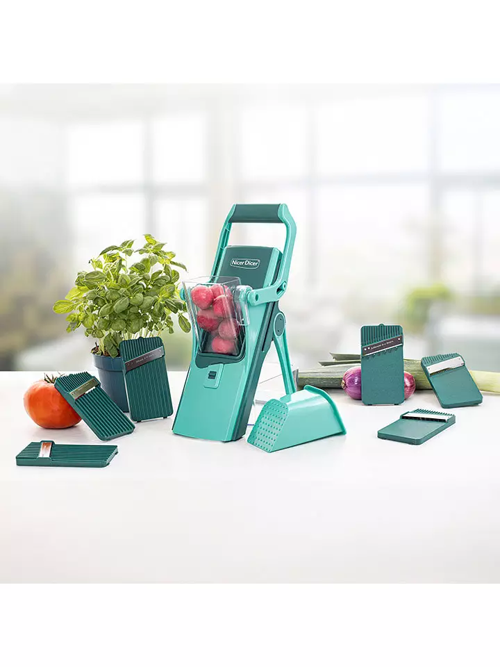 Nicer Dicer 12-częściowy zestaw "Nicer Dicer Mando" w kolorze zielonym rozmiar: onesize