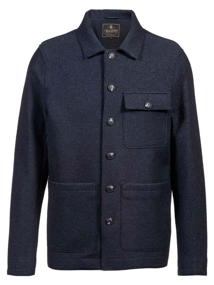 Herrlicher Kurtka koszulowa w kolorze granatowym rozmiar: S