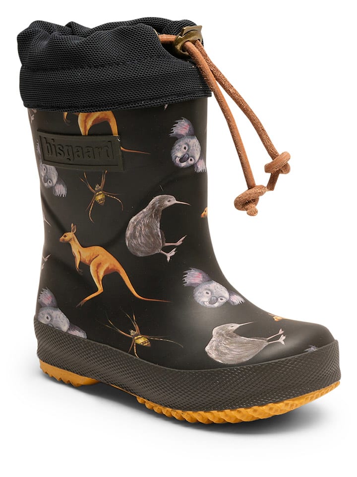 bisgaard Kalosze w kolorze czarno-pomarańczowym rozmiar: 31