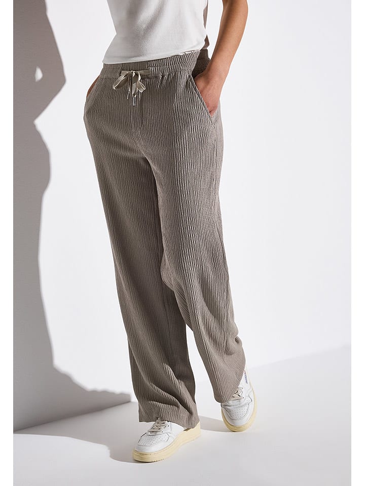 Street One Spodnie w kolorze szarobrązowym rozmiar: 40/L30