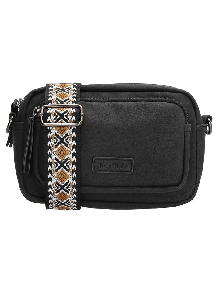 Beagles Torebka "Malaga" w kolorze czarnym - 18 x 12 x 4 cm rozmiar: onesize