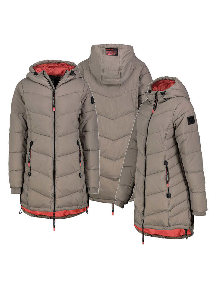 Sublevel Płaszcz pikowany w kolorze szarobrązowym rozmiar: XL