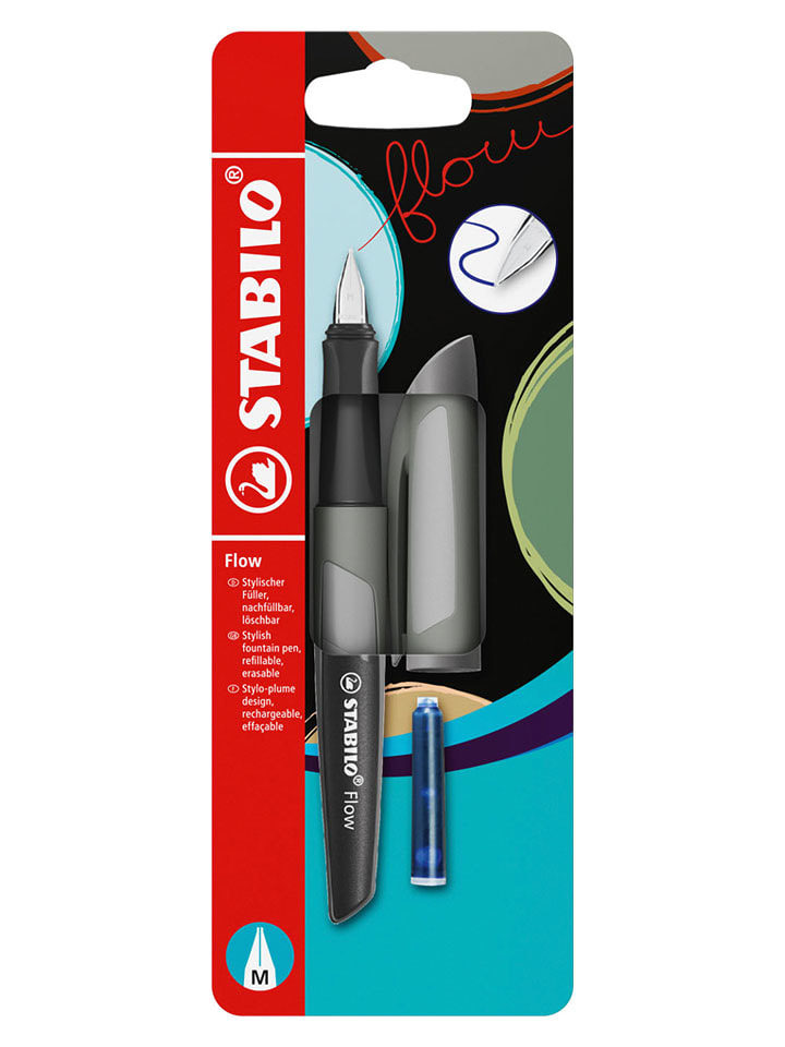 STABILO Pióro wieczne "STABILO Flow MONOCHROME" w kolorze szarym rozmiar: onesize