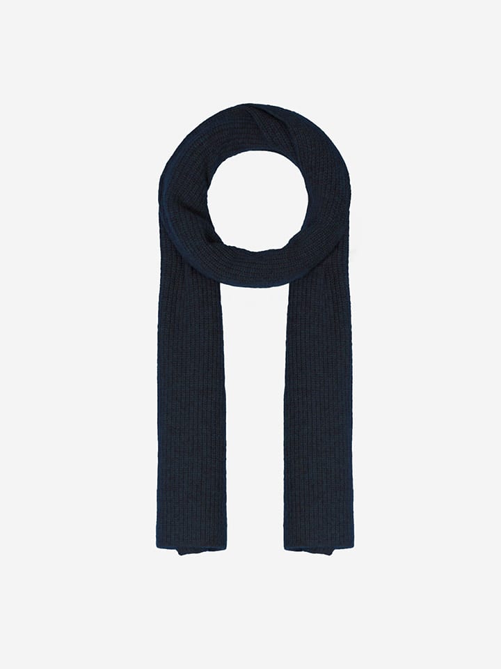 Perfect Cashmere Kaszmirowy szal "Lea" w kolorze granatowym - 180 x 30 cm rozmiar: onesize