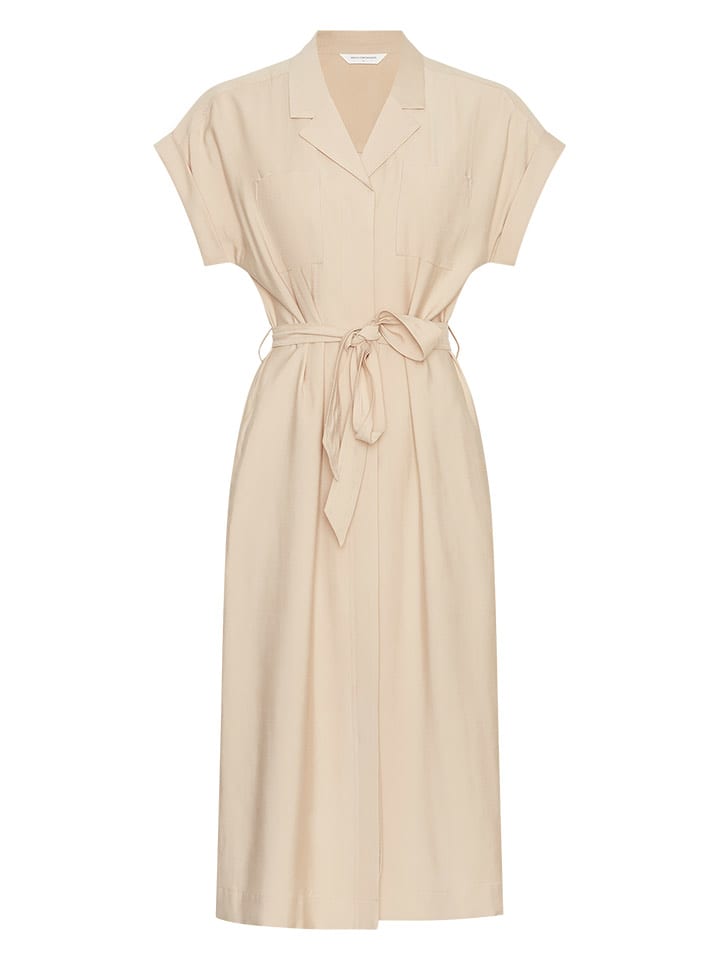 MOSS COPENHAGEN Sukienka w kolorze beżowym rozmiar: S