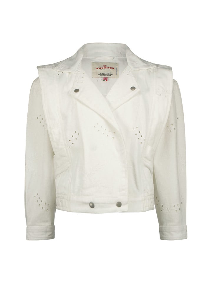 Vingino Kurtka przejściowa "Tizia" w kolorze białym rozmiar: 152