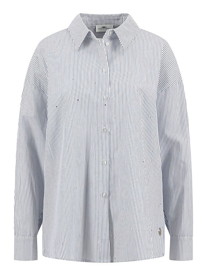 FYNCH-HATTON Koszula w kolorze biało-granatowym rozmiar: 38