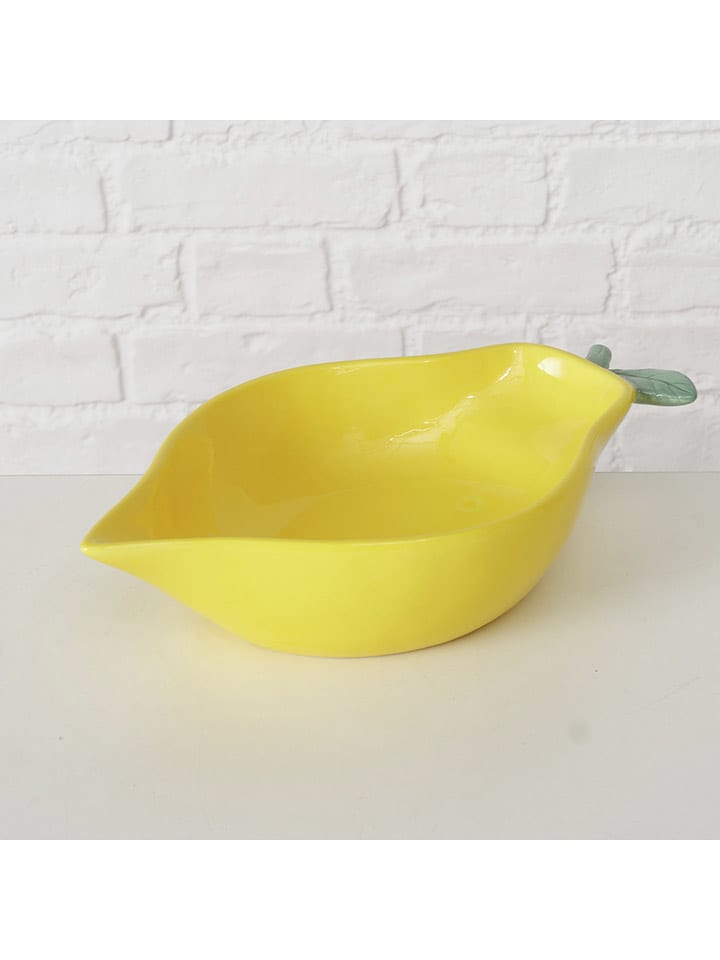 Boltze Miska "Zitronella" w kolorze żółtym do serwowania - 30 x 18 cm rozmiar: onesize