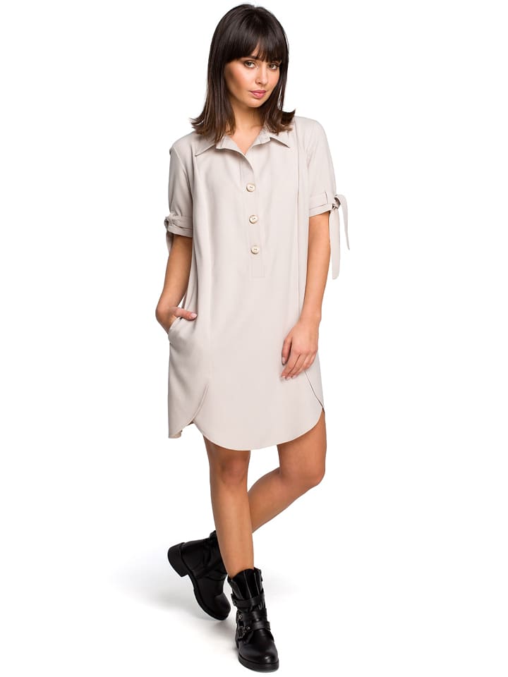 Be Wear Sukienka w kolorze beżowym rozmiar: XXL