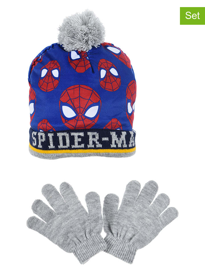 Spiderman 2-częściowy zestaw "Spider-Man" w kolorze niebiesko-szarym rozmiar: 54 cm