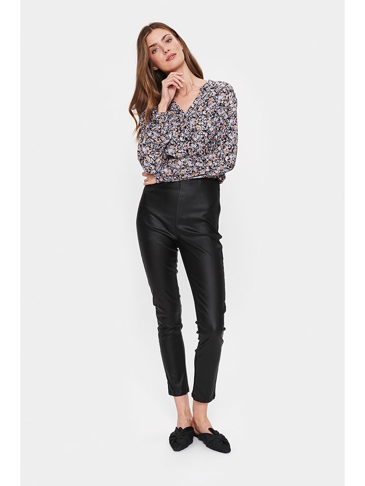 SAINT TROPEZ Legginsy w kolorze czarnym rozmiar: S