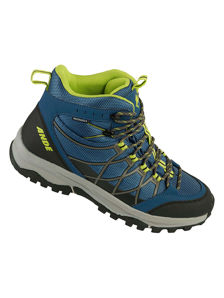 Ande Buty trekkingowe "Muggio" w kolorze niebiesko-limonkowym rozmiar: 30