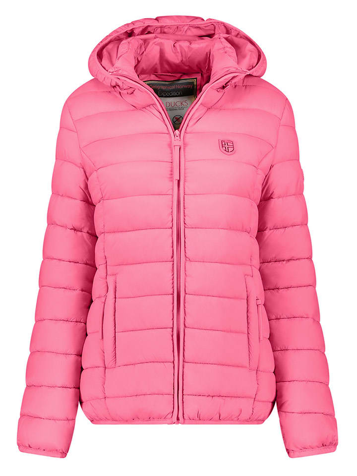 Geographical Norway Kurtka pikowana w kolorze różowym rozmiar: L