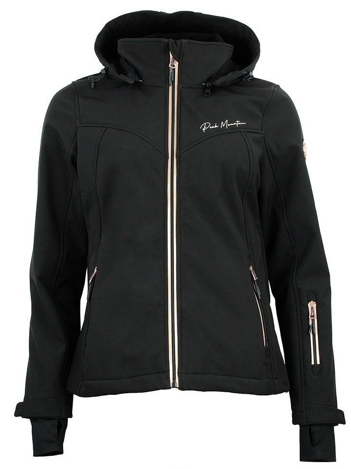 Peak Mountain Kurtka softshellowa "Amaleo" w kolorze czarnym rozmiar: M