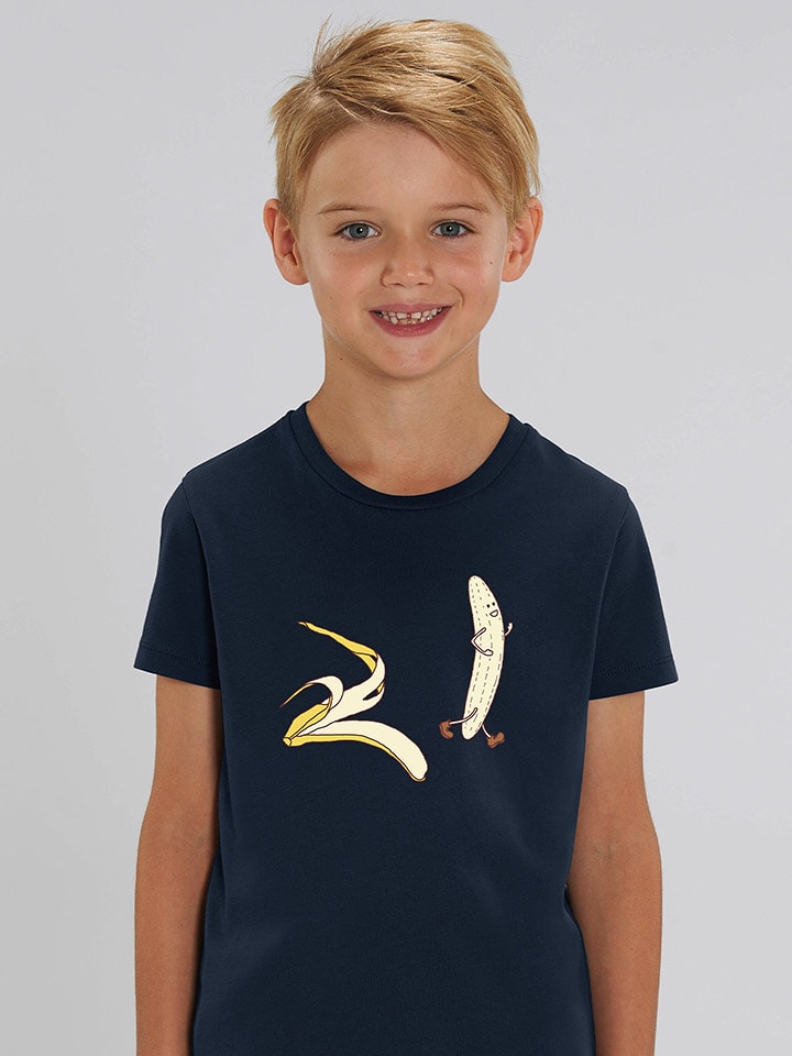 WOOOP Koszulka "Streaker" w kolorze granatowym rozmiar: 140