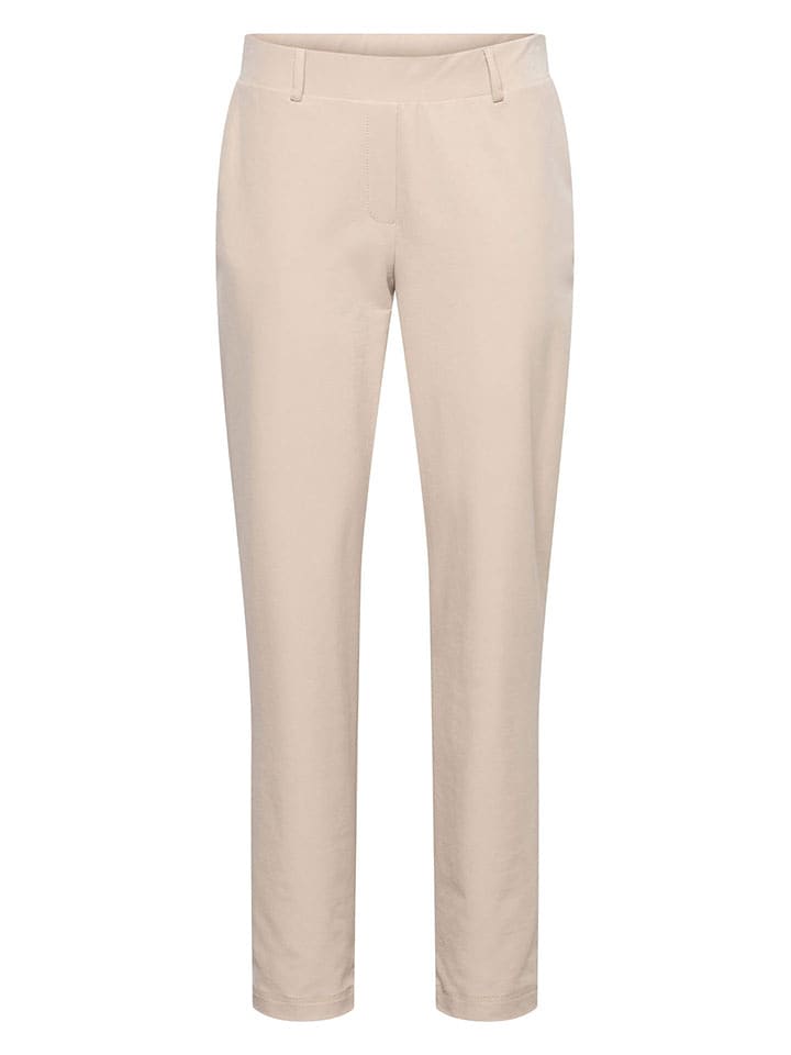 &Co Woman Spodnie "Posie" w kolorze beżowym rozmiar: XL