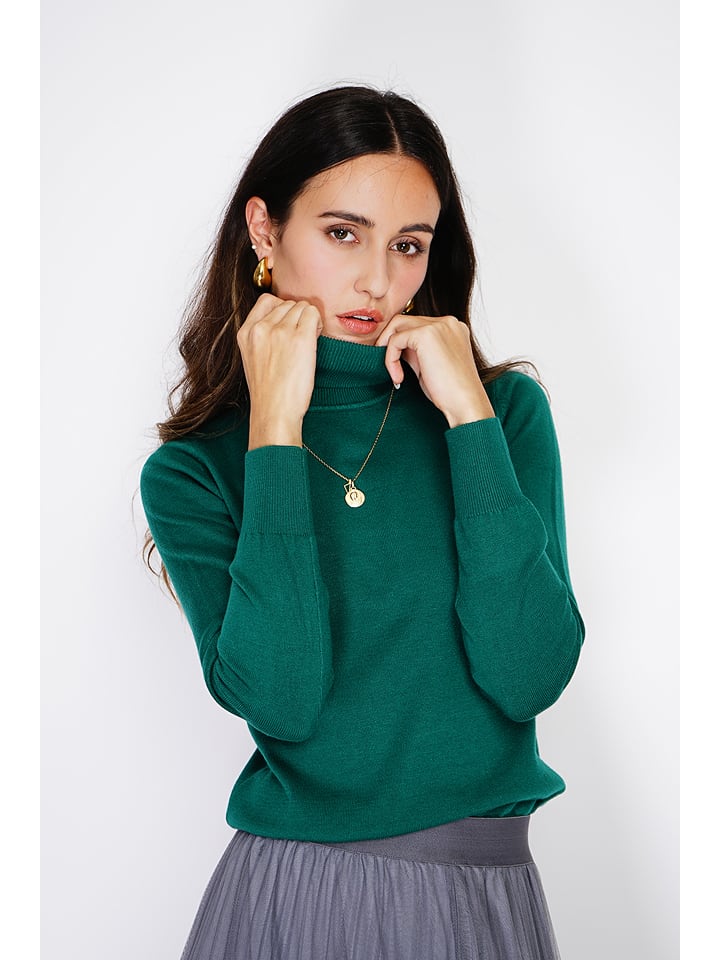 ASSUILI Golf w kolorze ciemnozielonym rozmiar: 34