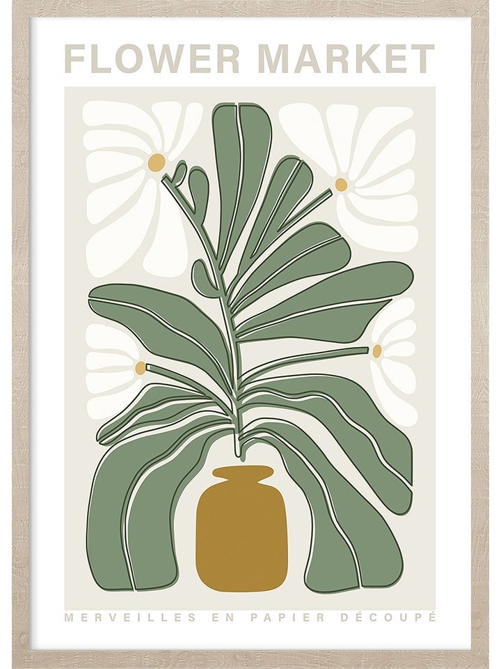 Ars Longa Druk artystyczny "Spring flowers" w ramce - 70 x 50 cm rozmiar: onesize