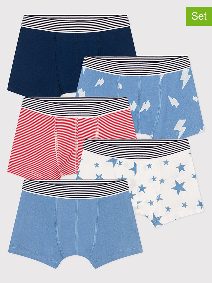 PETIT BATEAU Bokserki (5 par) ze wzorem rozmiar: 92