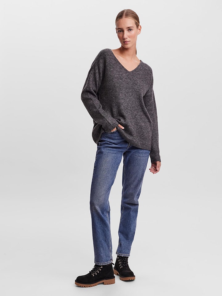 Vero Moda Sweter w kolorze antracytowym rozmiar: XXL