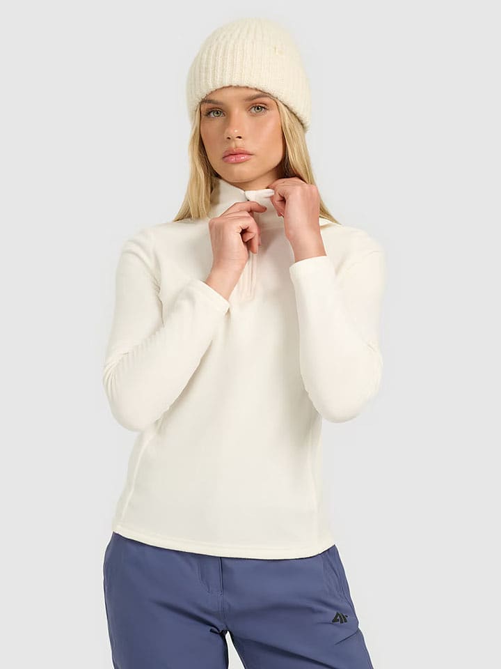 4F Bluza polarowa w kolorze kremowym rozmiar: XS