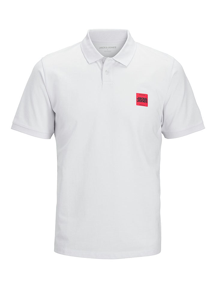 Jack & Jones Koszulka polo "Brady" w kolorze białym rozmiar: XL