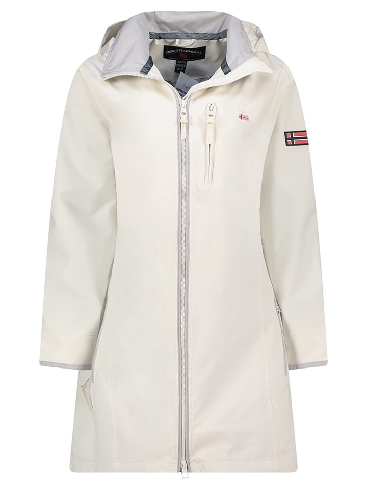 Geographical Norway Parka "Bady" w kolorze białym rozmiar: S