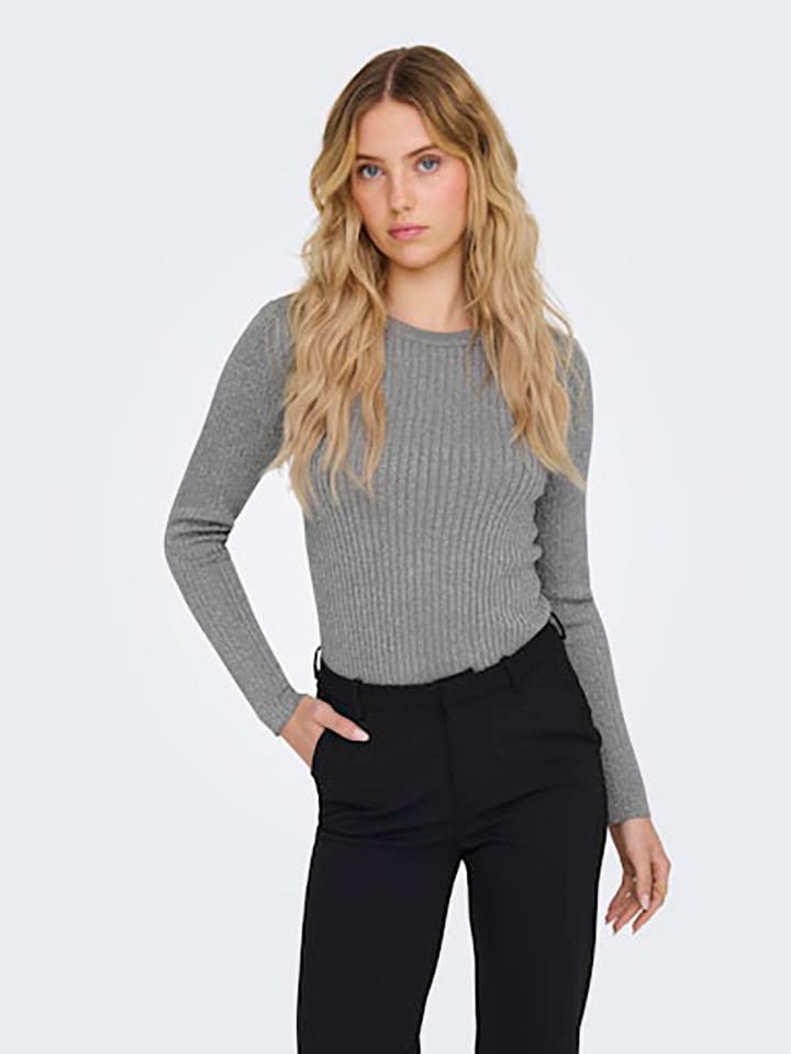 JDY Sweter w kolorze jasnoszarym rozmiar: XL